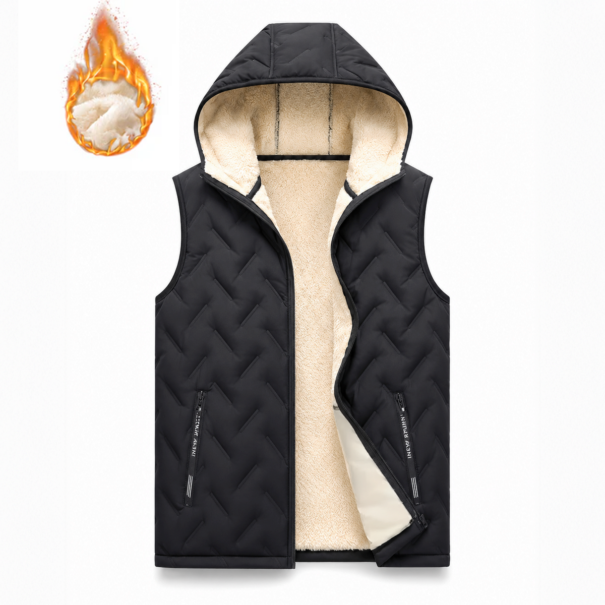 Bazar Belevita - Colete Térmico Confort Size Premium - Fleece Quentinho com Zíper