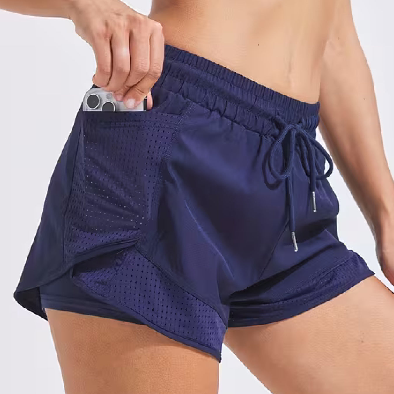 Short Esportivo Performance UltraFit - Dupla face, Leve, Respirável e com Bolsos | Compre 1 LEVE 2