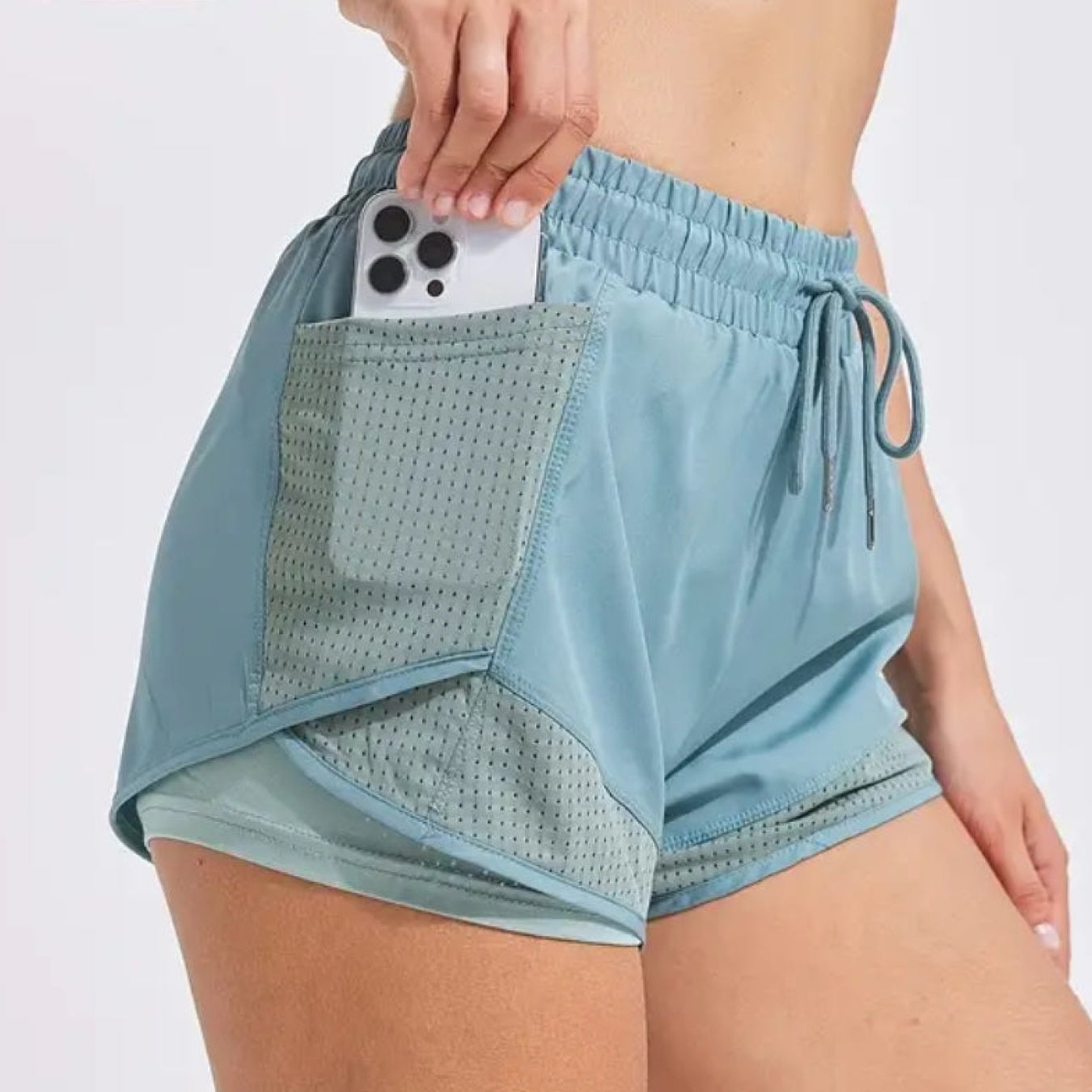 Short Esportivo Performance UltraFit - Dupla face, Leve, Respirável e com Bolsos | Compre 1 LEVE 2