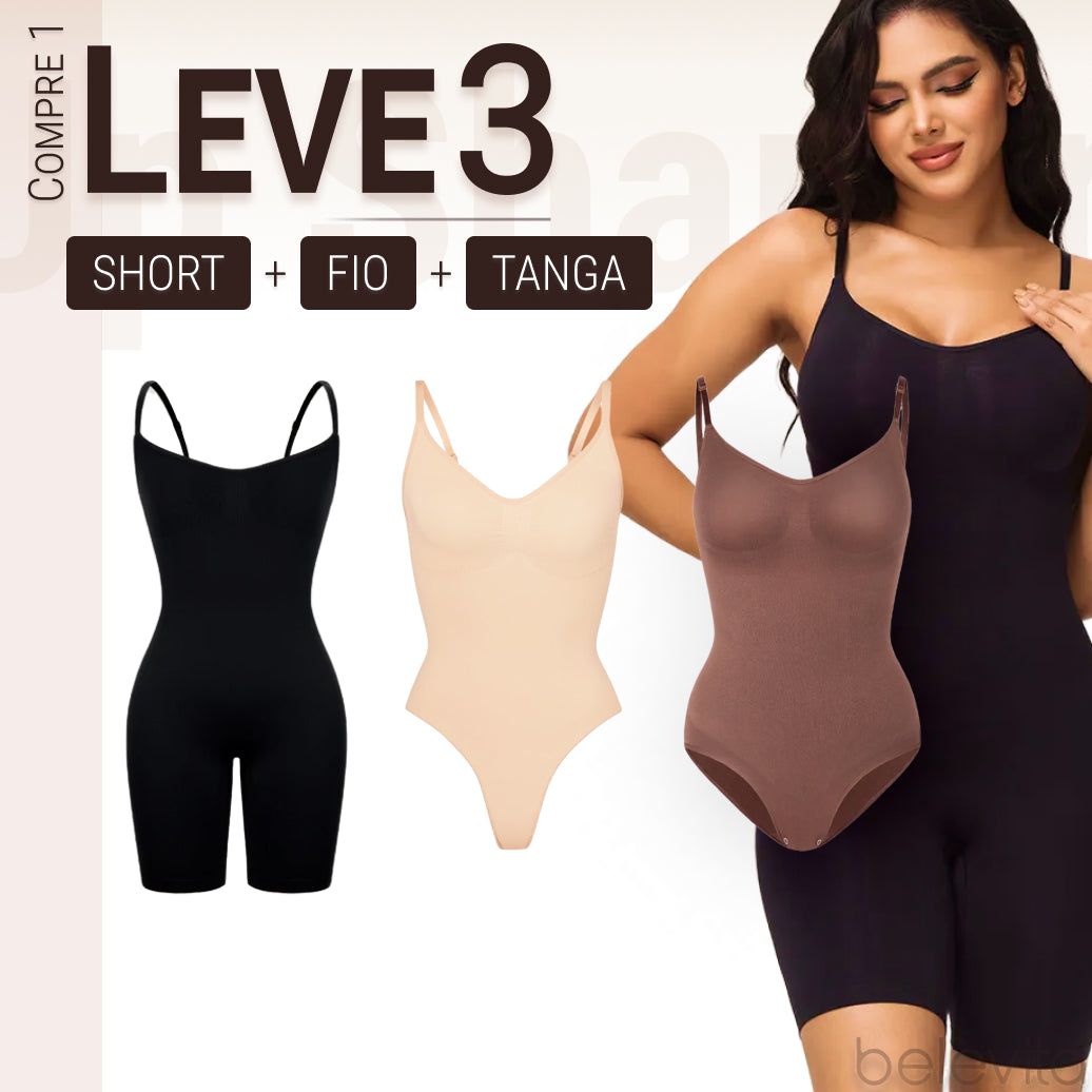 Body Modelador - Up Shaper | PAGUE 1 LEVE 3 + Brinde Calcinha Modeladora