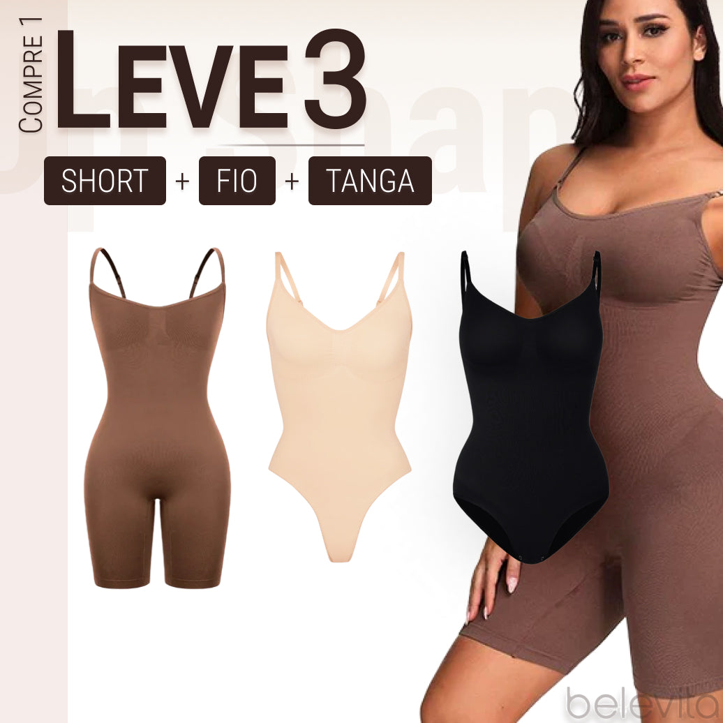 Body Modelador - Up Shaper | PAGUE 1 LEVE 3 + Brinde Calcinha Modeladora