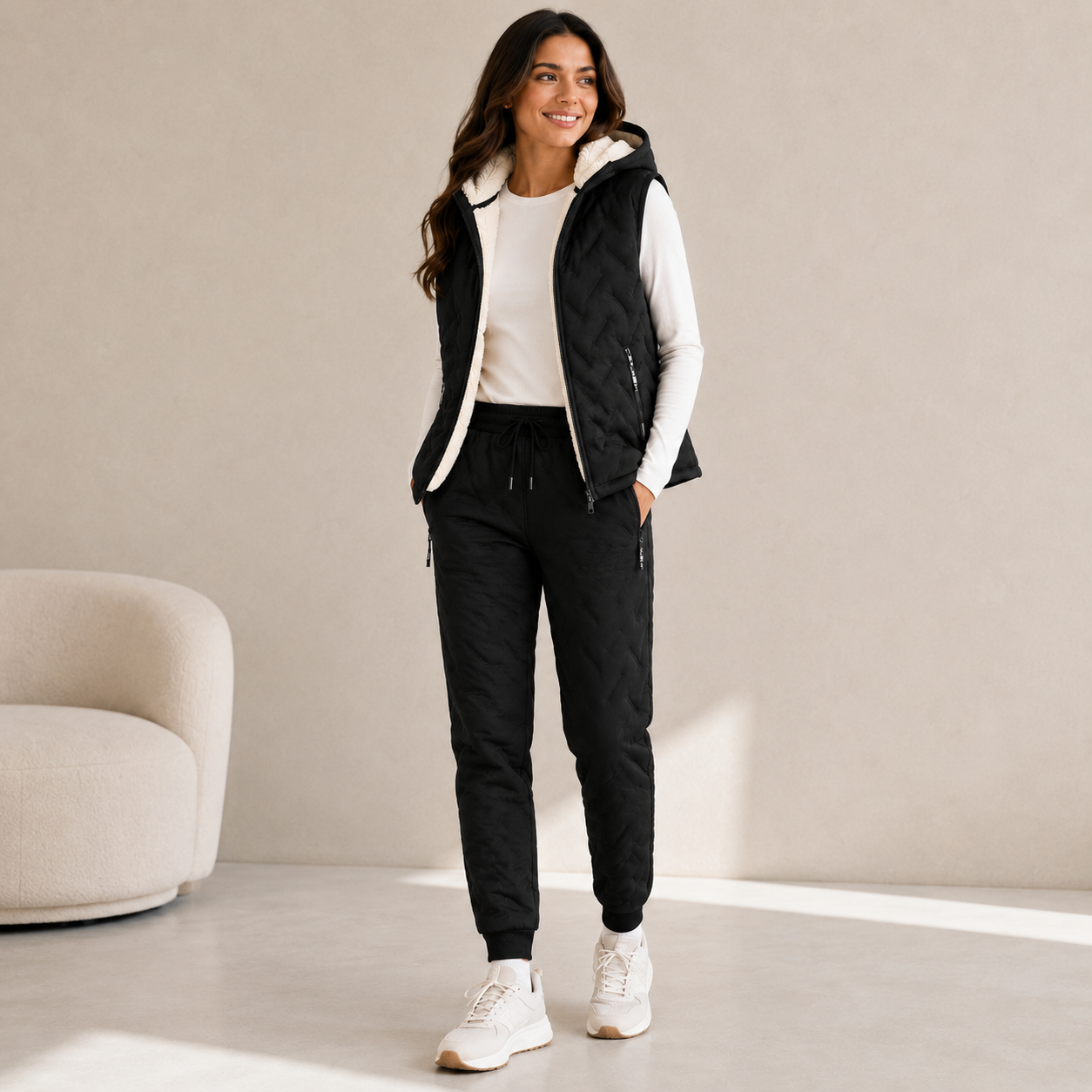 Colete Térmico Confort Size Premium - Fleece Quentinho com Zíper