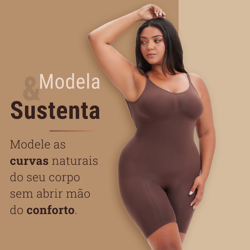 Body Modelador - Up Shaper - Compre 1 Leve 2 + Brinde Calcinha Modeladora (Short / Fio)