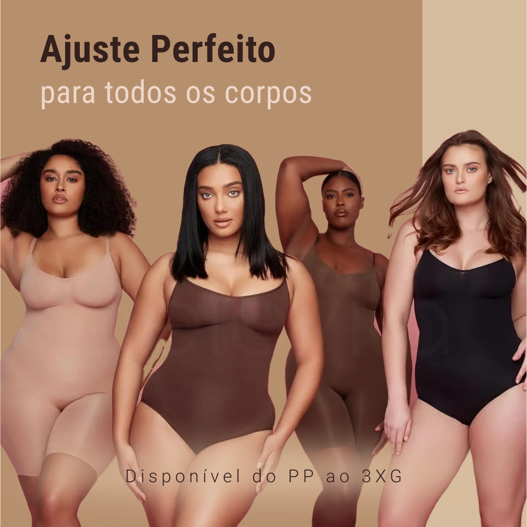Body Modelador Up Shaper - Compre 1 Leve 2 + Brinde Calcinha Modeladora