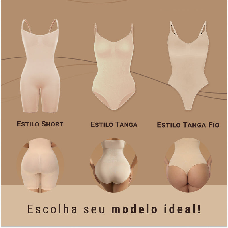 Body Modelador - Up Shaper - Compre 1 Leve 2 + Brinde Calcinha Modeladora (Short / Fio)