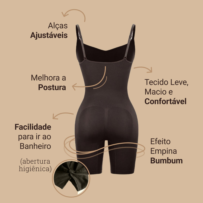 Body Modelador - Up Shaper - Compre 1 Leve 2 + Brinde Calcinha Modeladora (Short / Fio)