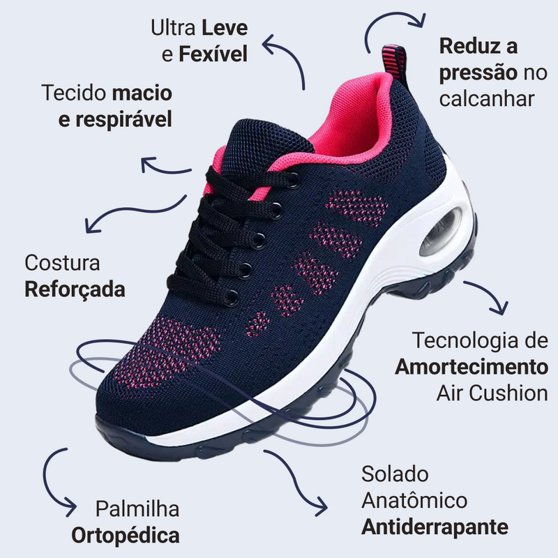 Tênis Ortopédico Anti Impacto - Conforto Flex