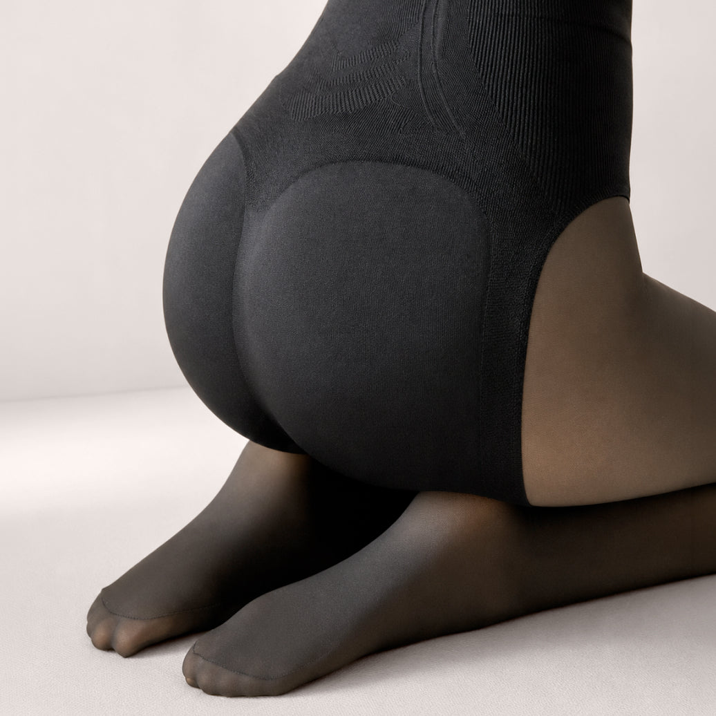Meia-Calça Peluciada Modeladora 2 em 1 | ShapeWarm - Calcinha Modeladora Embutida - PAGUE 1 E LEVE 2