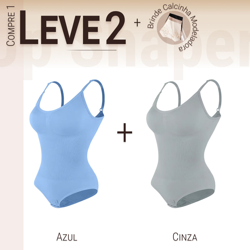 Body Modelador - Up Shaper - Compre 1 Leve 2 + Brinde Calcinha Modeladora | LANÇAMENTO NOVAS CORES