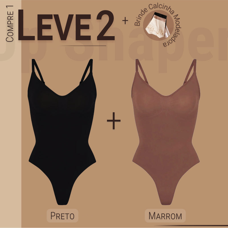 Body Modelador - Up Shaper - Compre 1 Leve 2 + Brinde Calcinha Modeladora