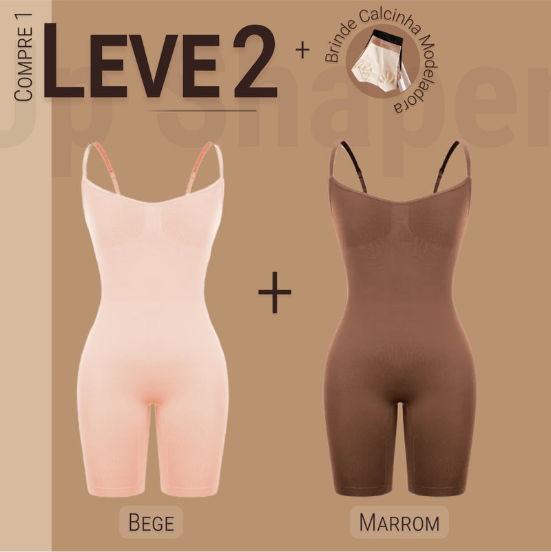 Body Modelador - Up Shaper - Compre 1 Leve 2 + Brinde Calcinha Modeladora