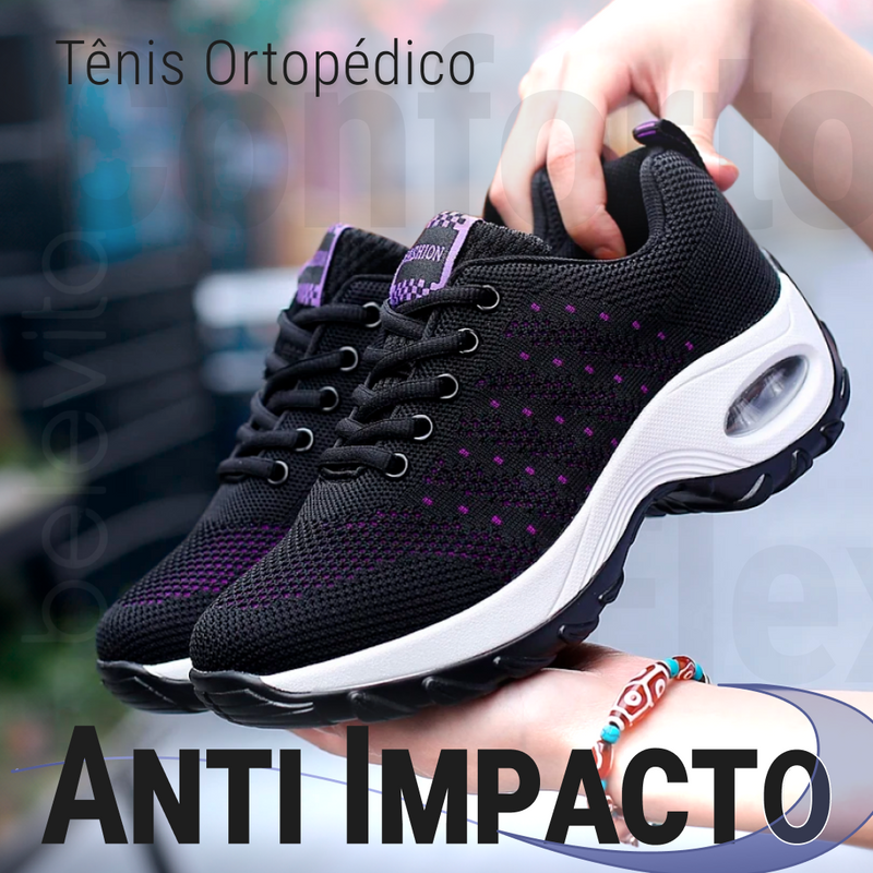 Tênis Ortopédico Anti Impacto - Conforto Flex