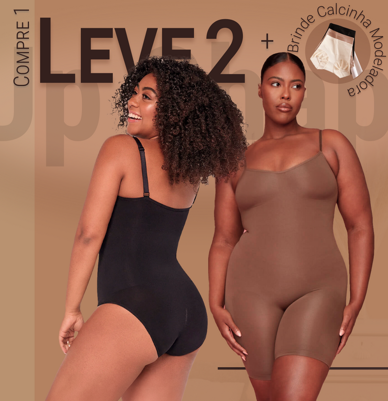 Body Modelador - Up Shaper - Compre 1 Leve 2 + Brinde Calcinha Modeladora (Short / Tanga)