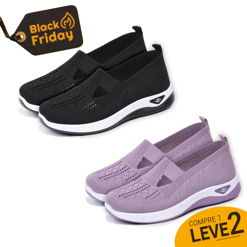 Tênis Ortopédico Feminino Fit Confort | PAGUE 1 LEVE 2 - ESQUENTA BLACK FRIDAY