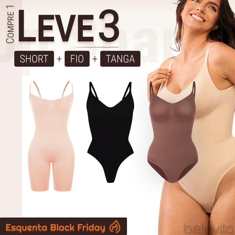 Body Modelador - Up Shaper | PAGUE 1 LEVE 3 + BRINDE - ESQUENTA BLACK FRIDAY