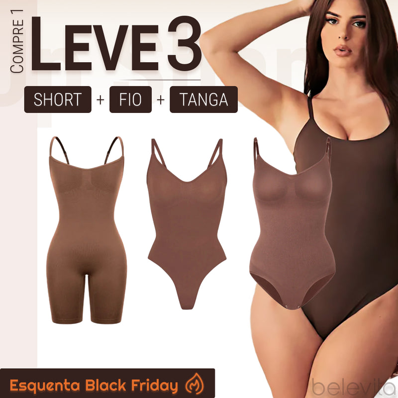 Body Modelador - Up Shaper | PAGUE 1 LEVE 3 + BRINDE - ESQUENTA BLACK FRIDAY