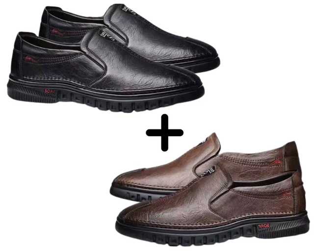 Mocassim Ortopédico de Couro Comfort [COMPRE 1 E LEVE 2]