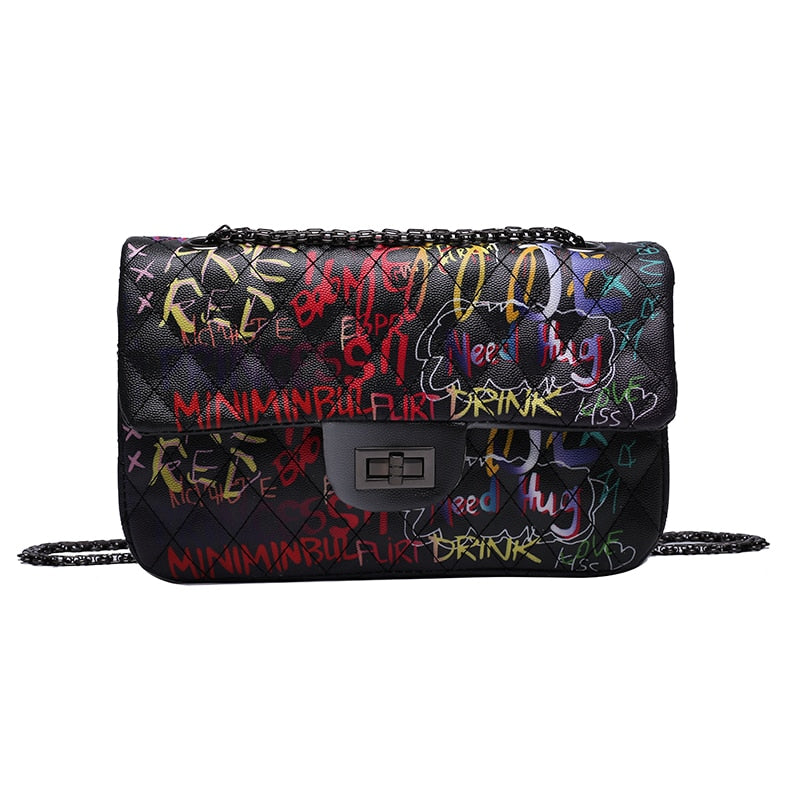 Bolsa Feminina Transversal Preta Colors Belevita